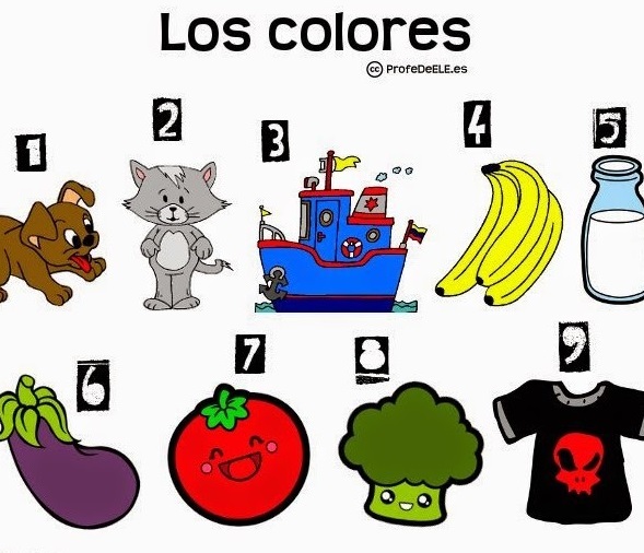 werk contrast Machtigen Los colores – de kleuren – Espaans - Blog